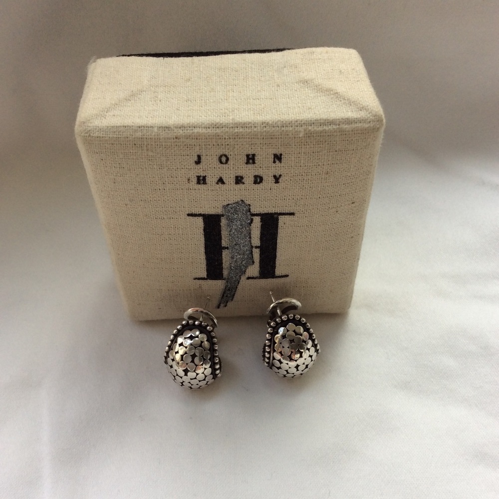 John Hardy DOT earrings, sterling silver